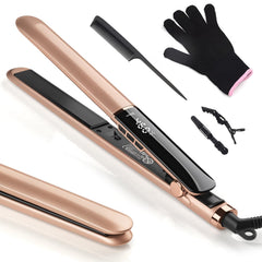 UNOBEY hair straightener ceramic floating plates for snag-free glide and smooth finish.