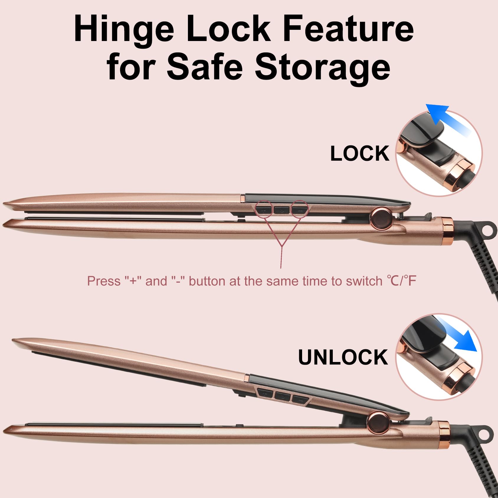 UNOBEY travel-ready dual voltage design for styling worldwide.