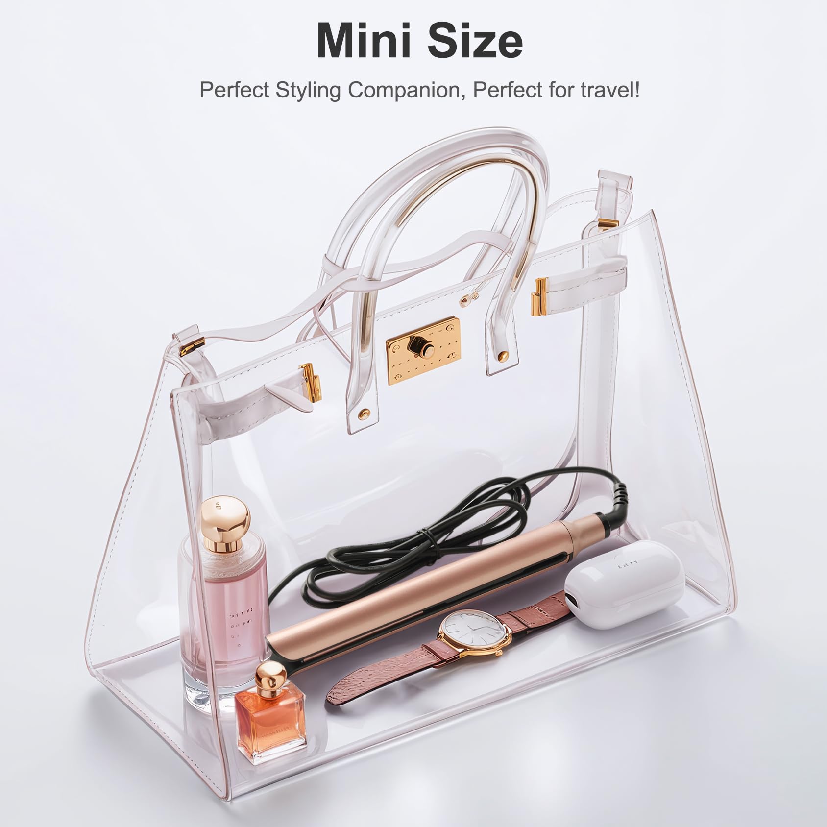 UNOBEY Mini Flat Iron ideal for bangs and short hair styling.