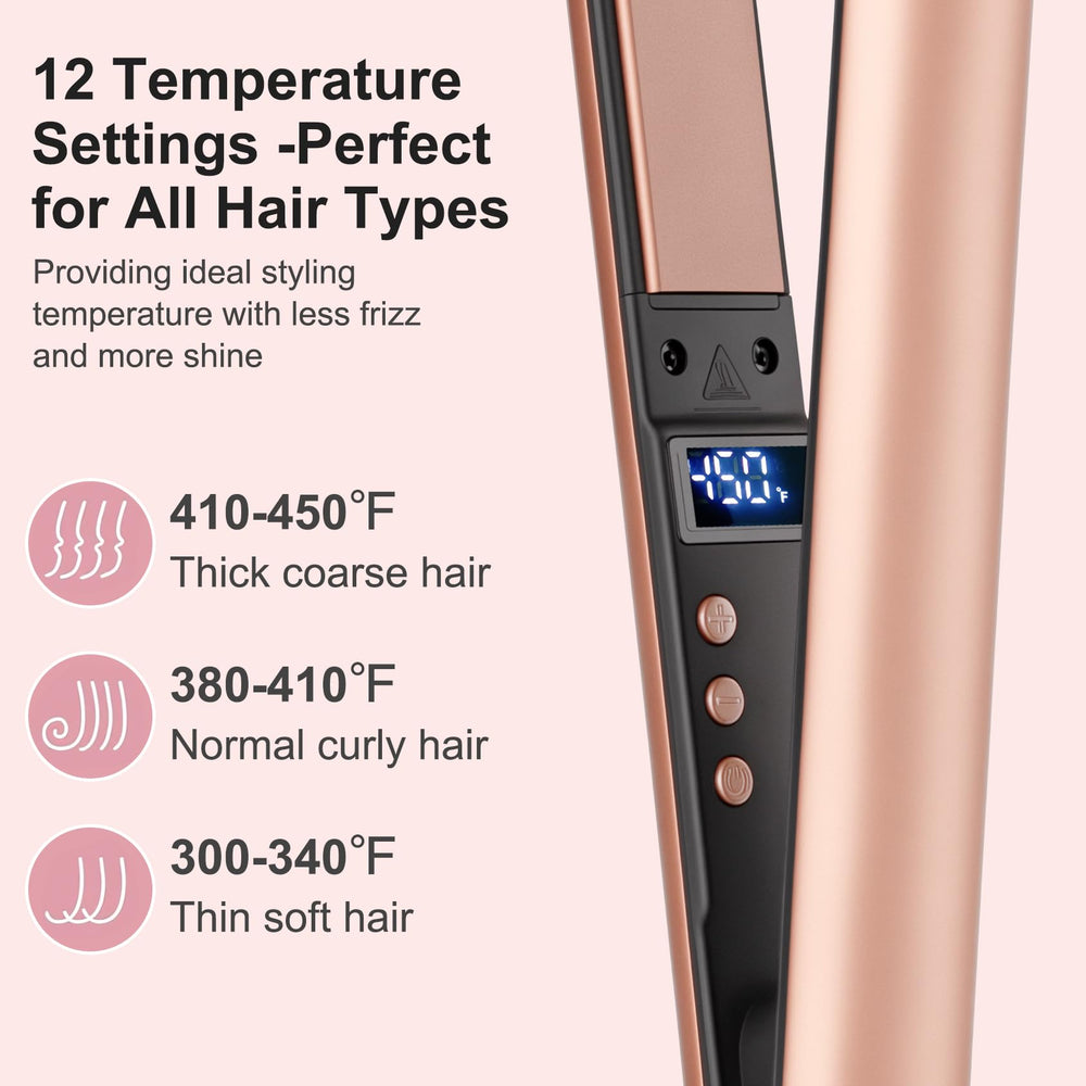 UNOBEY Mini Flat Iron dual voltage enables worldwide travel styling.