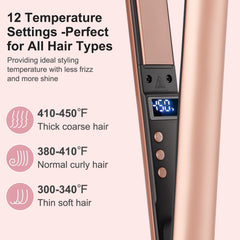 UNOBEY Mini Flat Iron dual voltage enables worldwide travel styling.