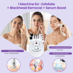 UNOISETION Adjustable suction dial for gentle to deep cleansing sessions
