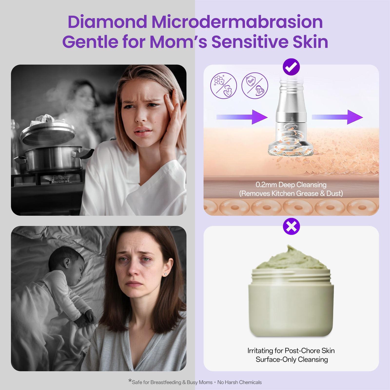 UNOISETION Diamond Microdermabrasion Machine side panel highlights durable build
