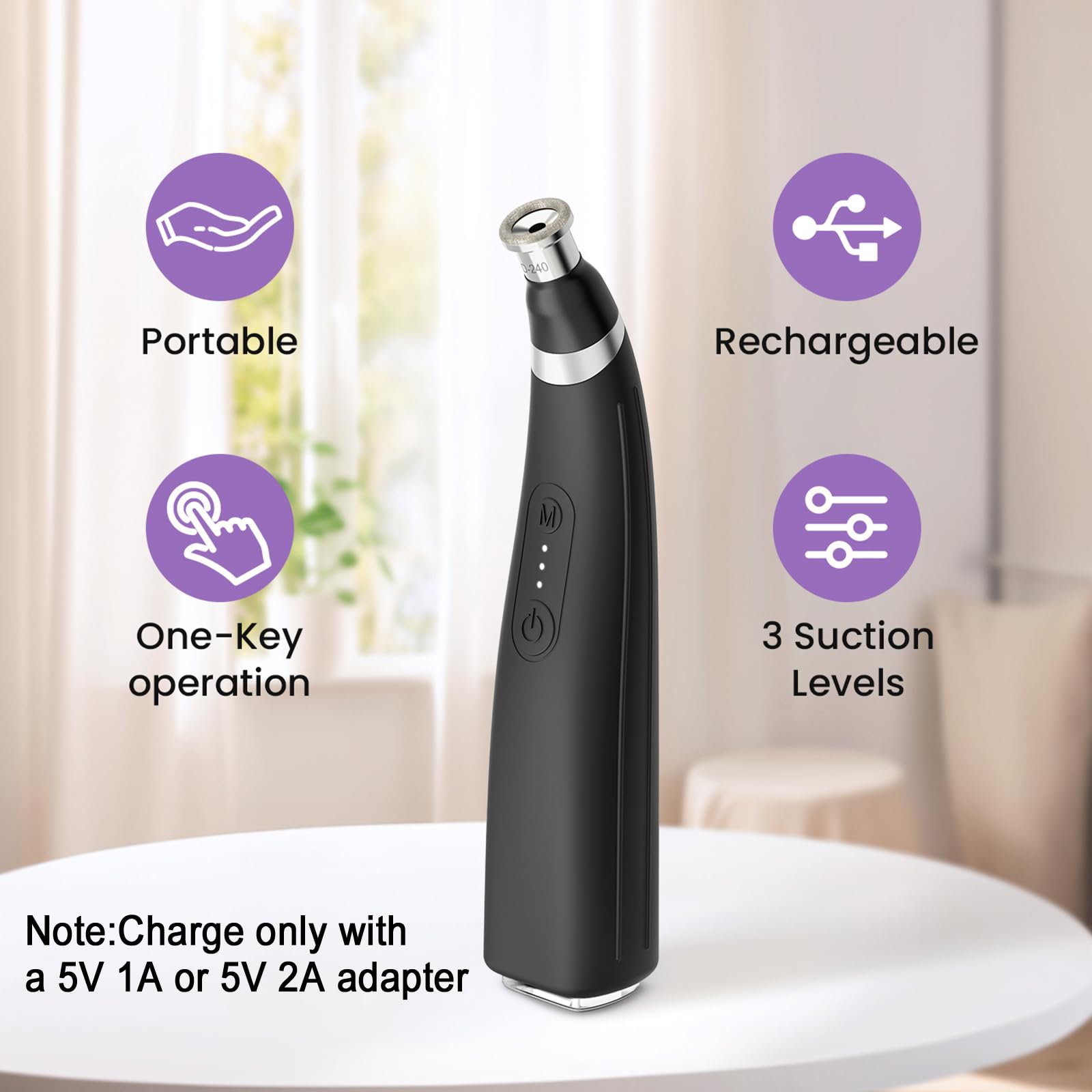 UNOISETION home-use facial tool for quick skincare sessions.