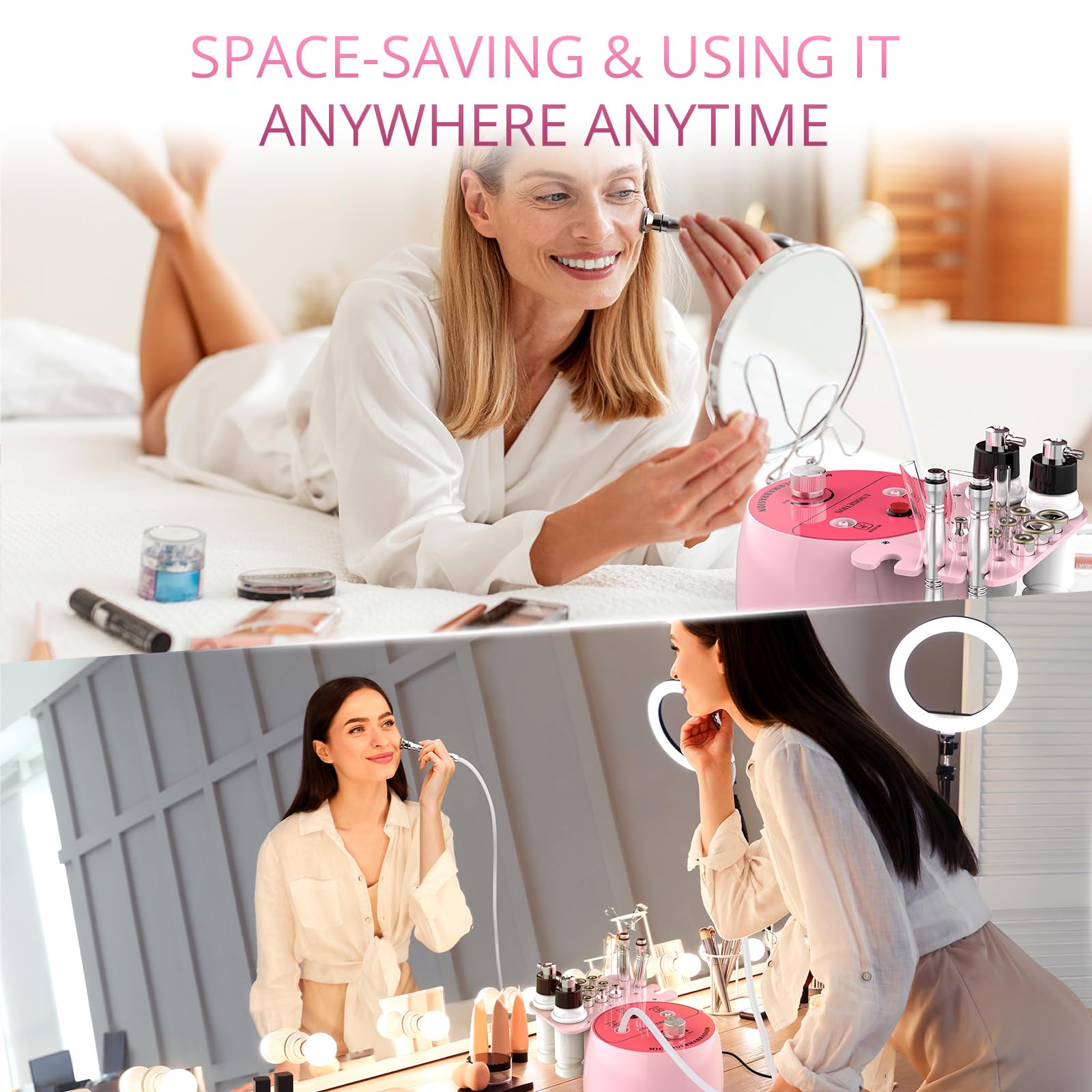 UNOISETION nine diamond tips set suitable for multiple facial areas.