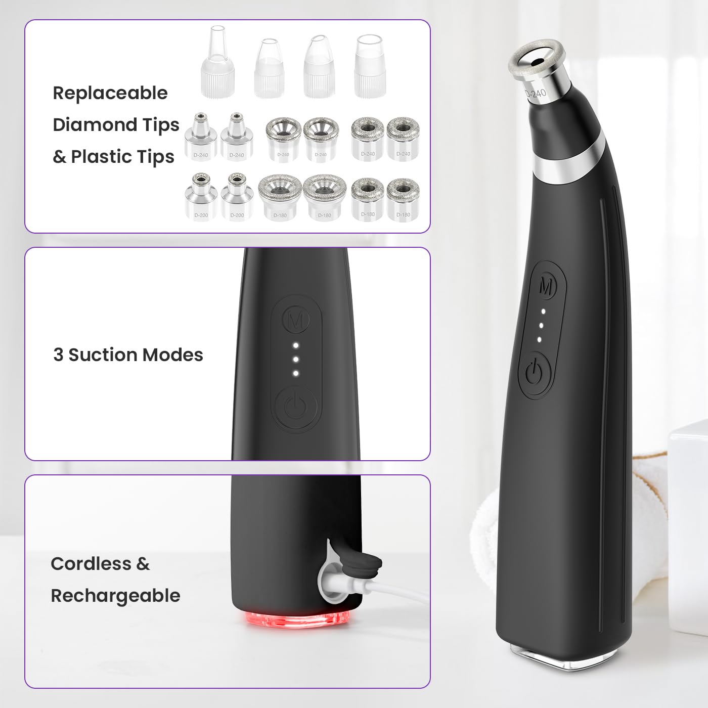 UNOISETION packaging case keeps tools organized for travel.
