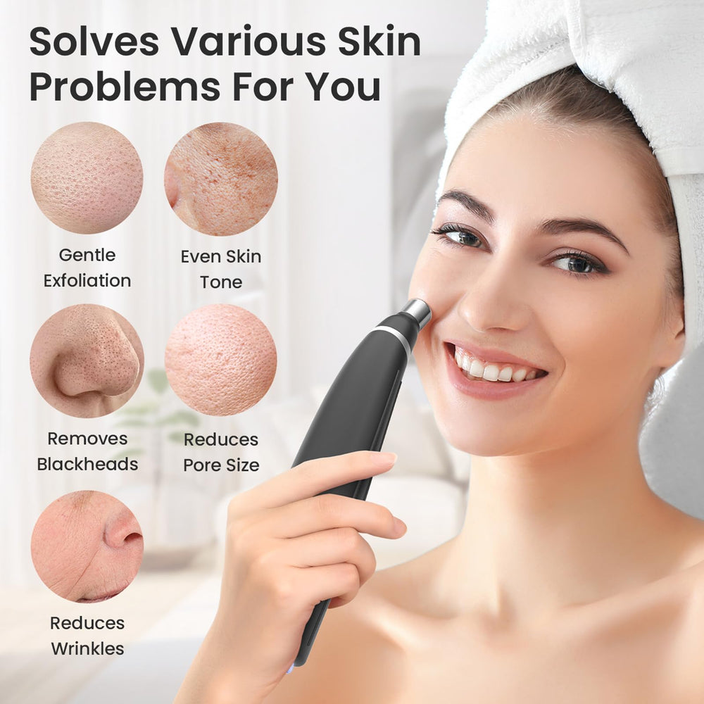 UNOISETION rechargeable diamond microdermabrasion device cordless convenience for at-home skincare.