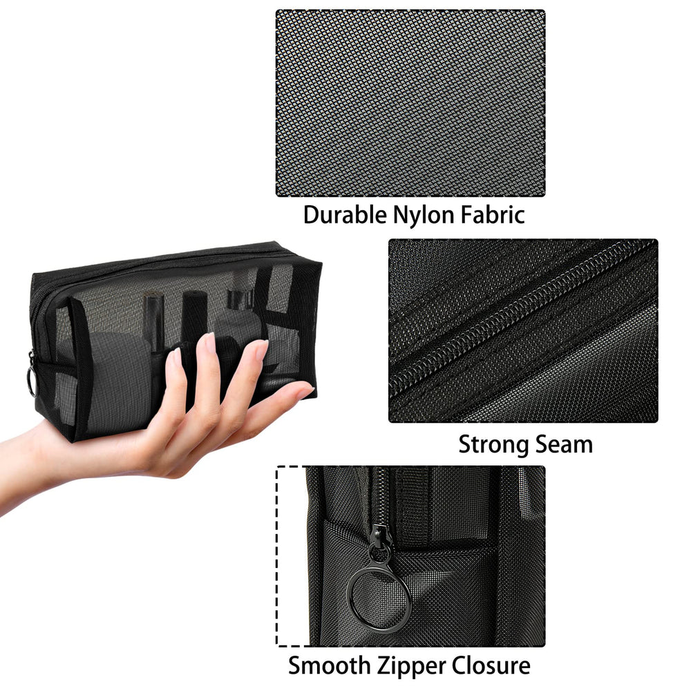 Unoutur mesh pouch used as makeup storage or pencil case while traveling