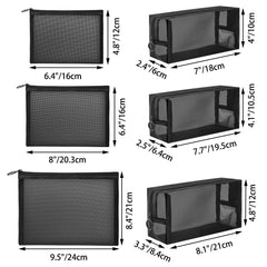 Unoutur transparent mesh bag showing contents at a glance for faster packing