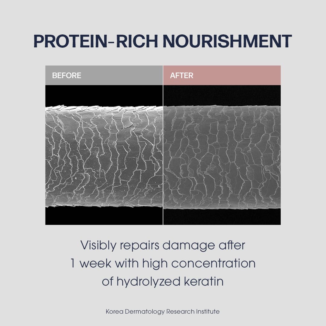 UNOVE Deep Damage Repair Shampoo scalp close-up demonstrates gentle cleansing and balanced hydration.