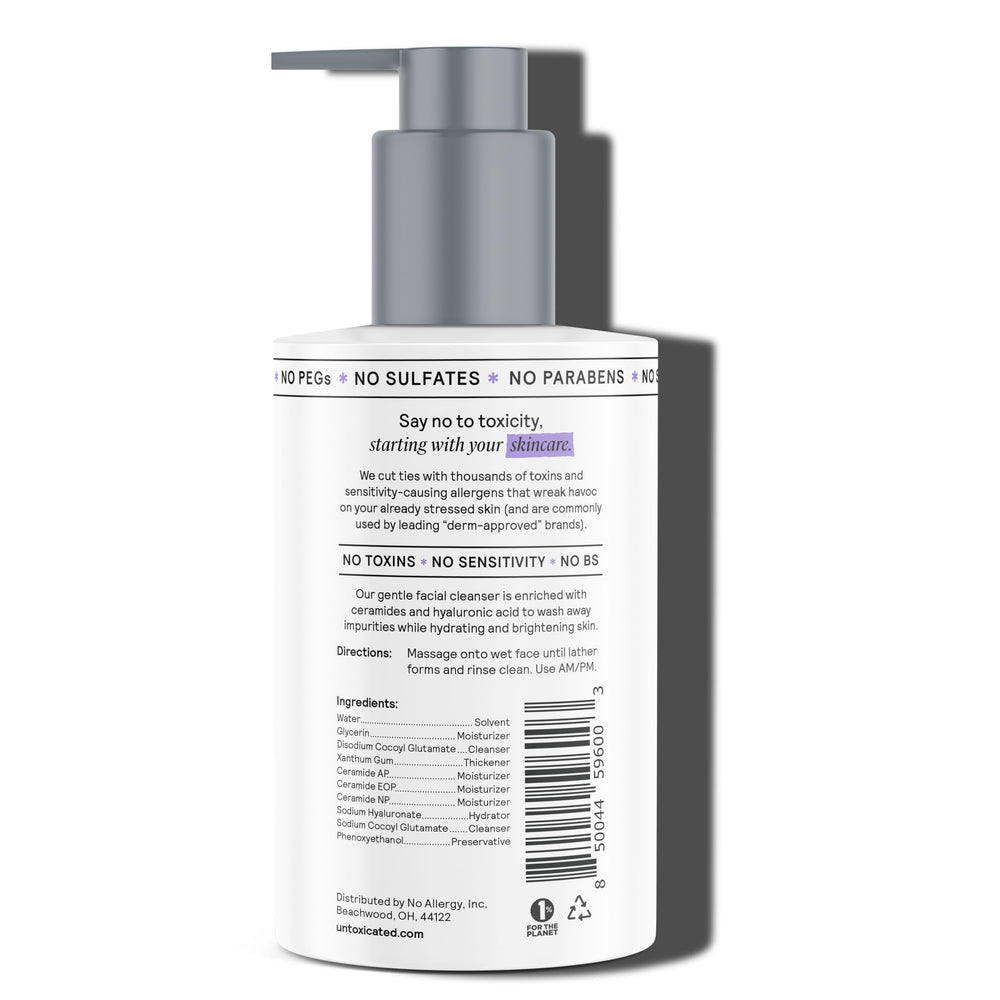 Untoxicated Face Wash ingredients-hyaluronic-acid demonstrates long-lasting hydration.