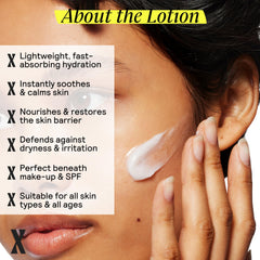 Untoxicated Moisturizing Lotion hand application shows fast-absorbing formula for daily moisturization.