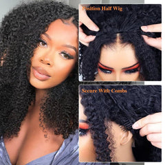 Unvizossa half wig invisible hairline blends naturally for daily use.