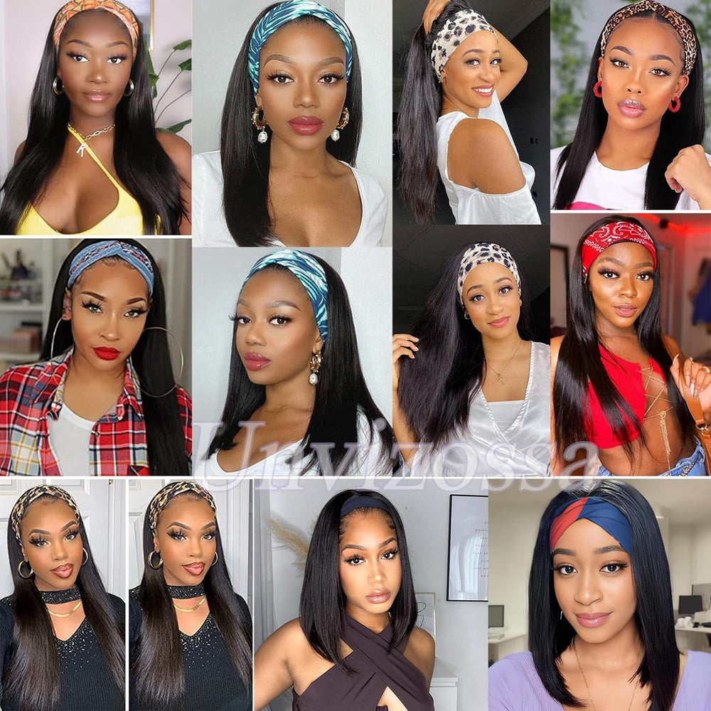 Unvizossa headband wig packaging included ready-to-wear starter kit
