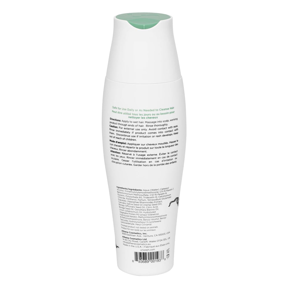 Unwash Bio-Cleansing Conditioner after-use shine on hair