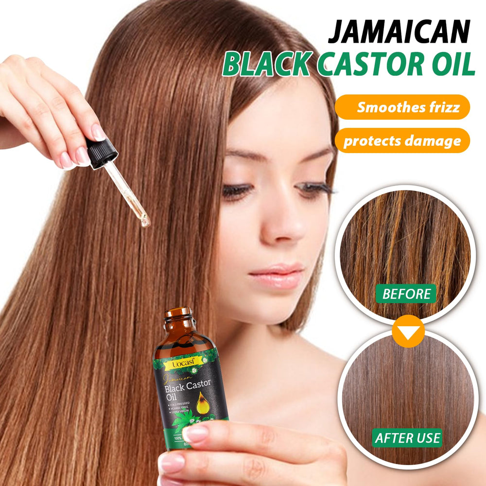 Uocasi gift-ready castor oil packaging for gifting.