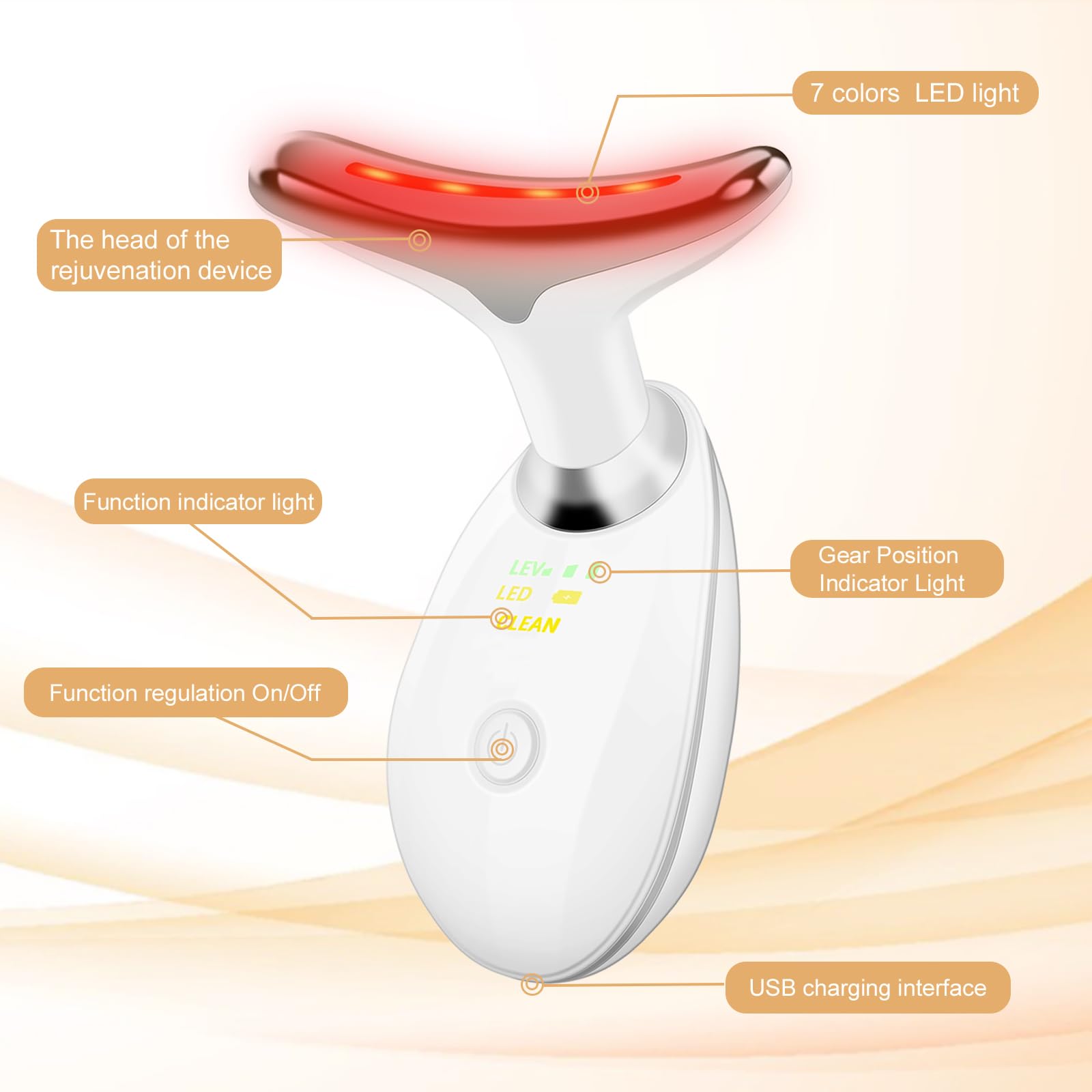 Uonkeus massager closeup head: soft contact point for comfortable sessions.