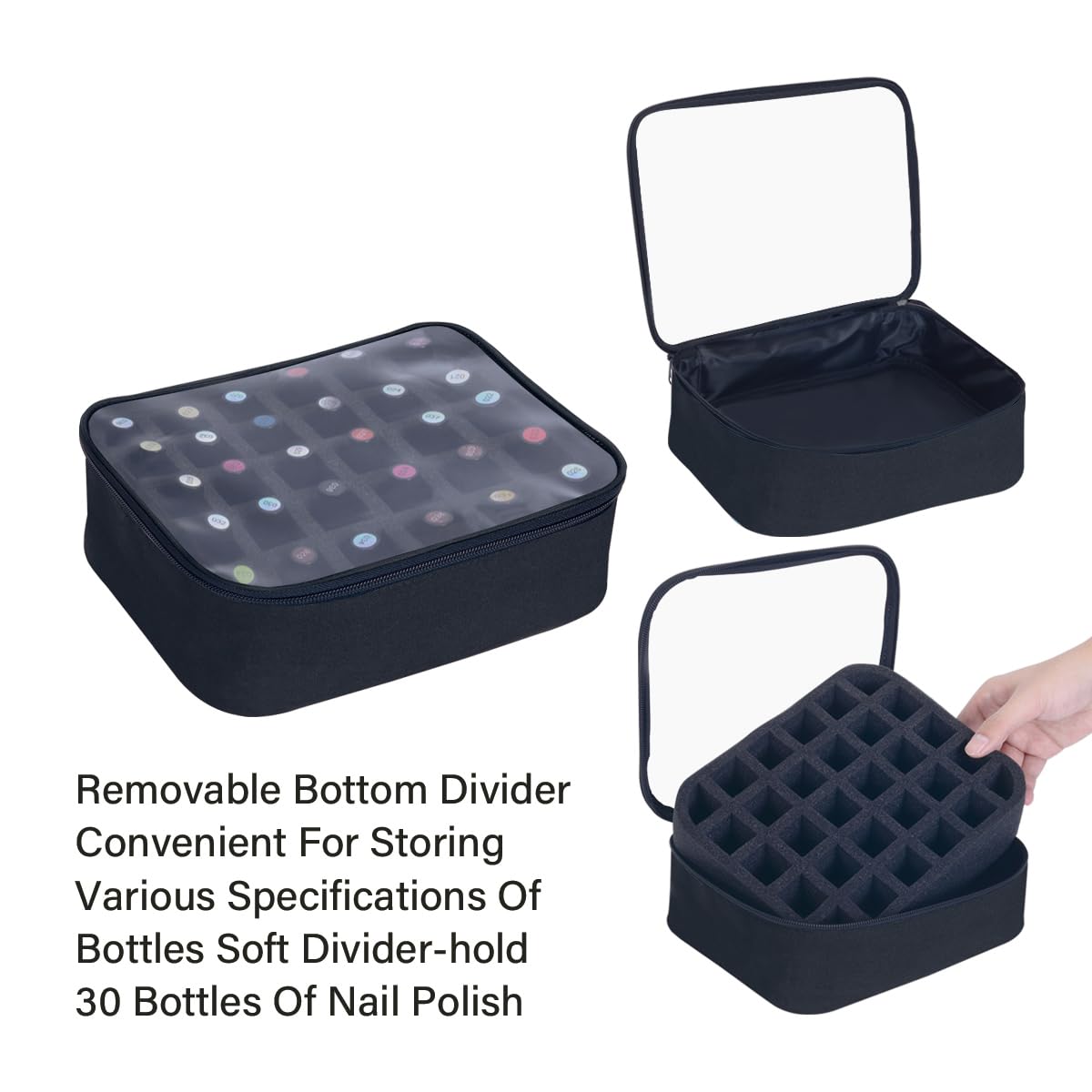 UOZL reinforced top-handle enables easy carrying of the compact case