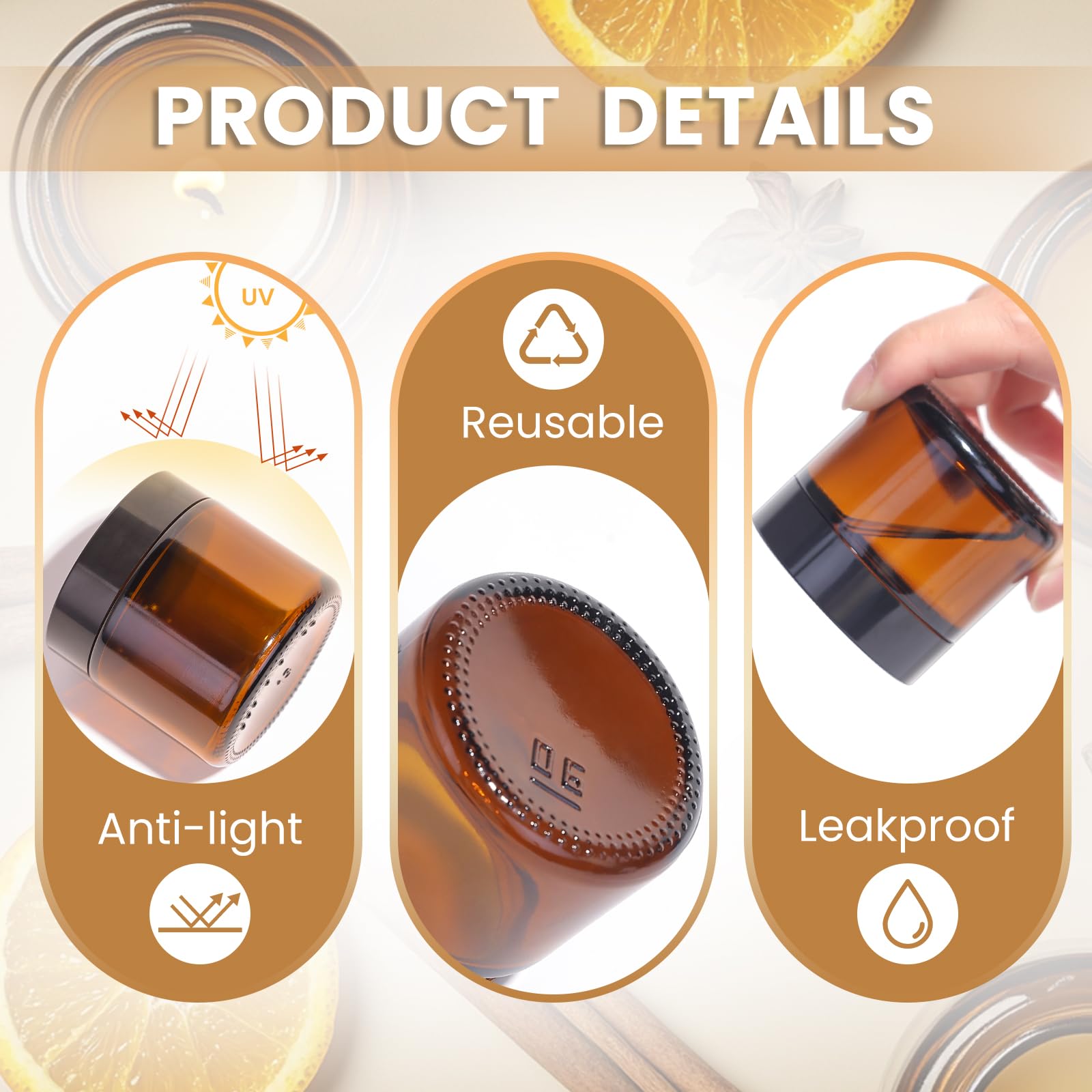UPBUD 40-pack containers suit DIY cosmetics, balms, and gifts.