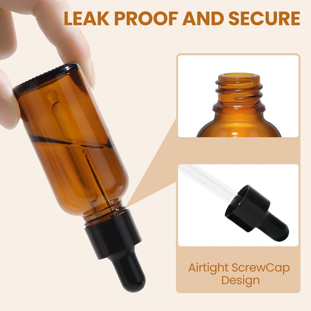 UPBUD travel-ready amber bottles fit in luggage for aromatherapy on trips