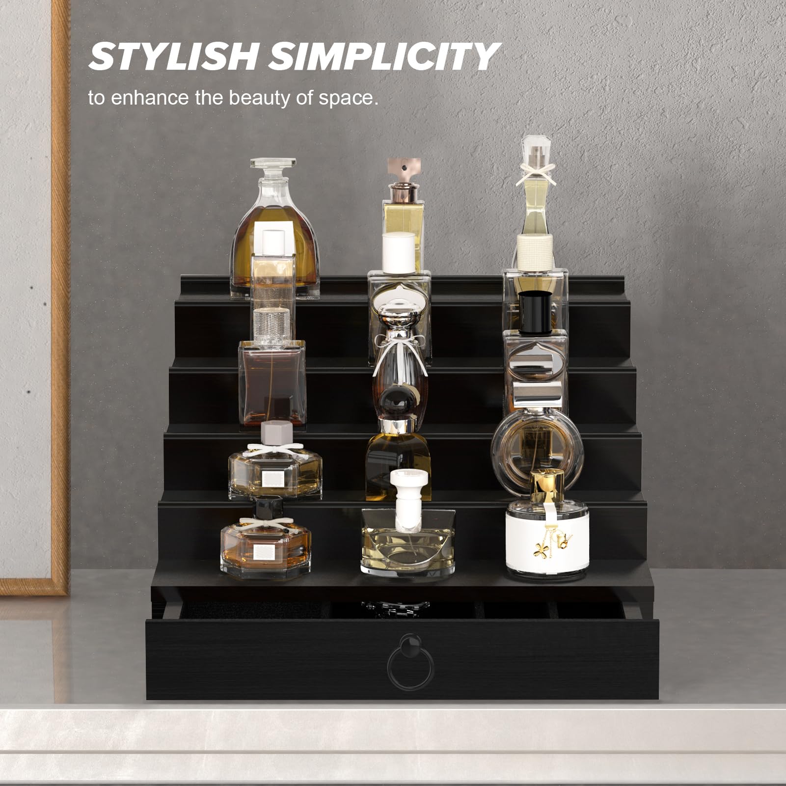 Upcessory housewarming stand doubles as decor and organizer.