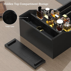 upcessory four-tier stand organizes multiple bottles with secure tiers