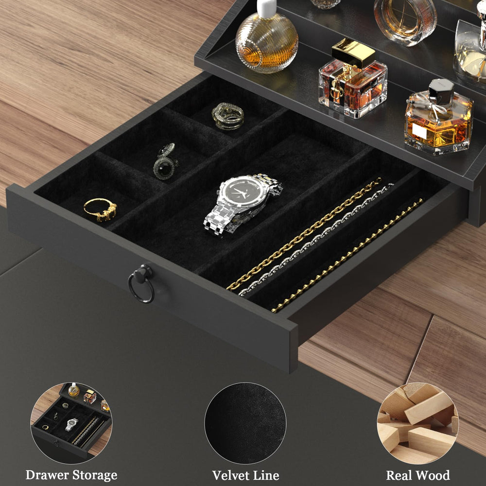 upcessory linen drawers store watches and jewelry with internal dividers