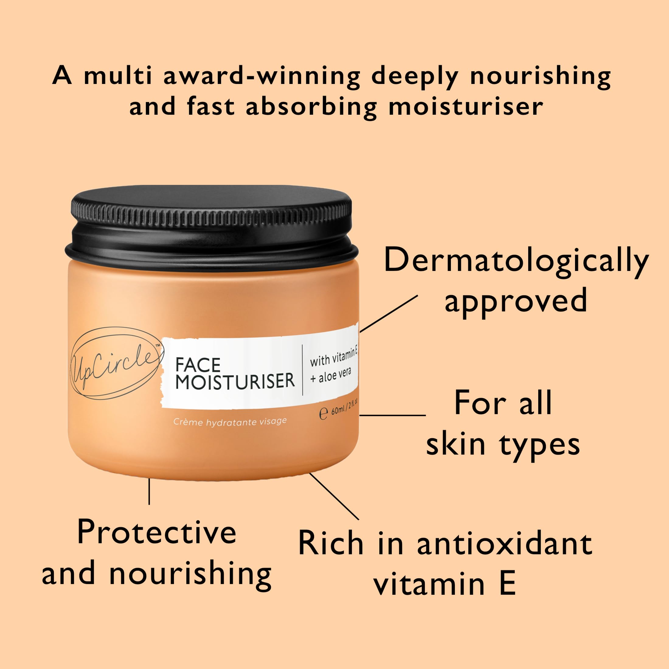 UPCIRCLE Argan-shell powder detail highlights sustainable byproduct