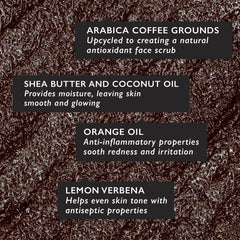 UpCircle Coffee Face Scrub sustainable packaging in recyclable glass for greener routine.