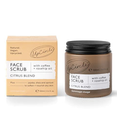 UpCircle Coffee Face Scrub texture close-up showing gentle exfoliation for refreshed skin.
