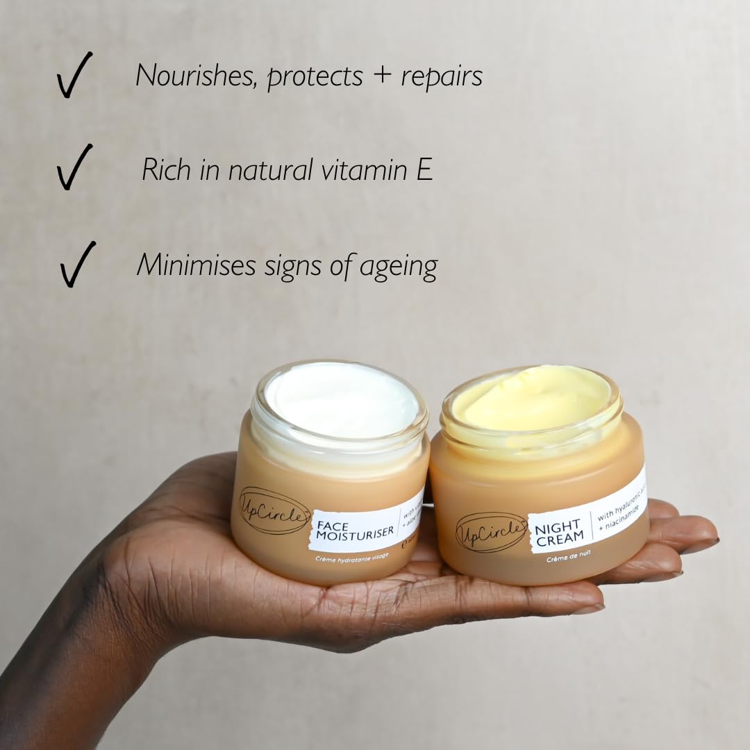 UPCIRCLE Night Cream blueberry ingredient signals antioxidant support