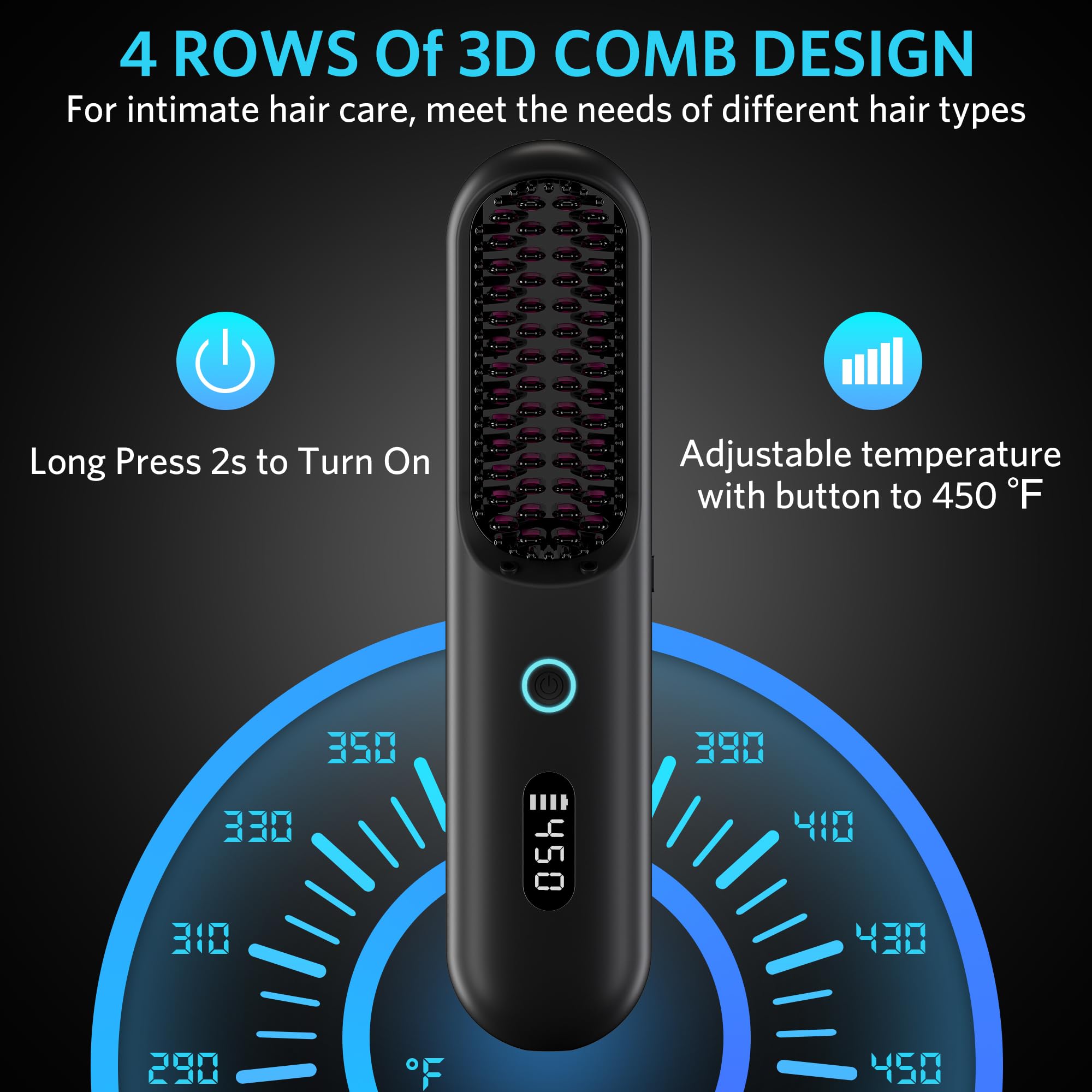 UPoetry ionic technology shot emphasizes 300 million negative ions for smoother, shinier hair