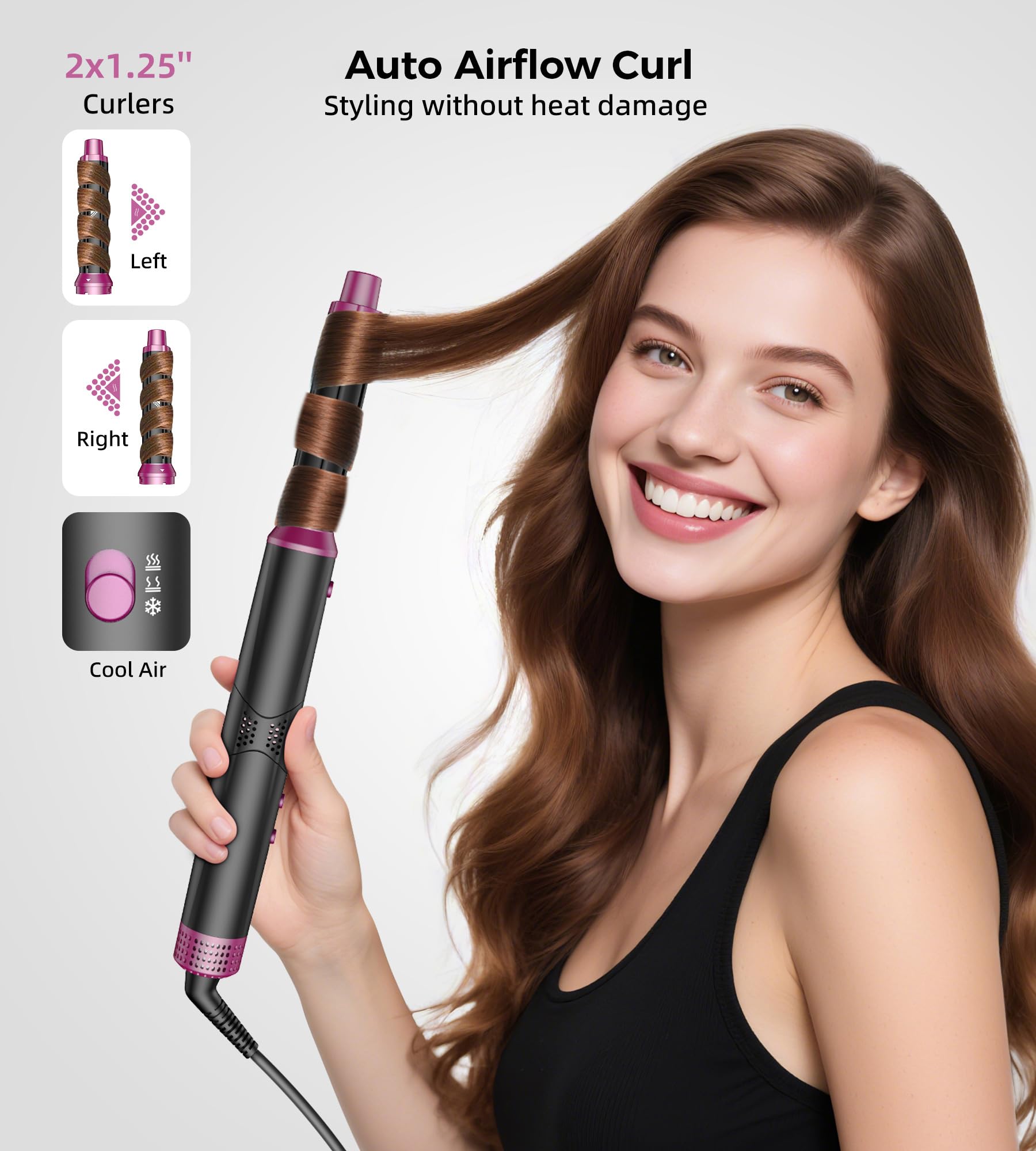 UPoetry curling iron attachment helps lasting curls with easy styling.