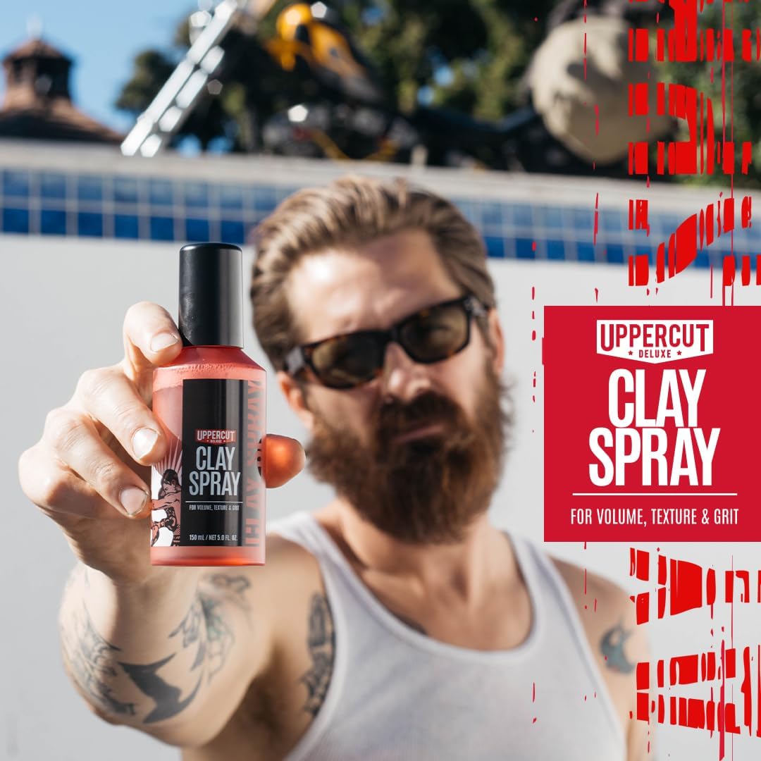 UPPERCUT DELUXE clay spray lifestyle-routine fits daily grooming rituals.