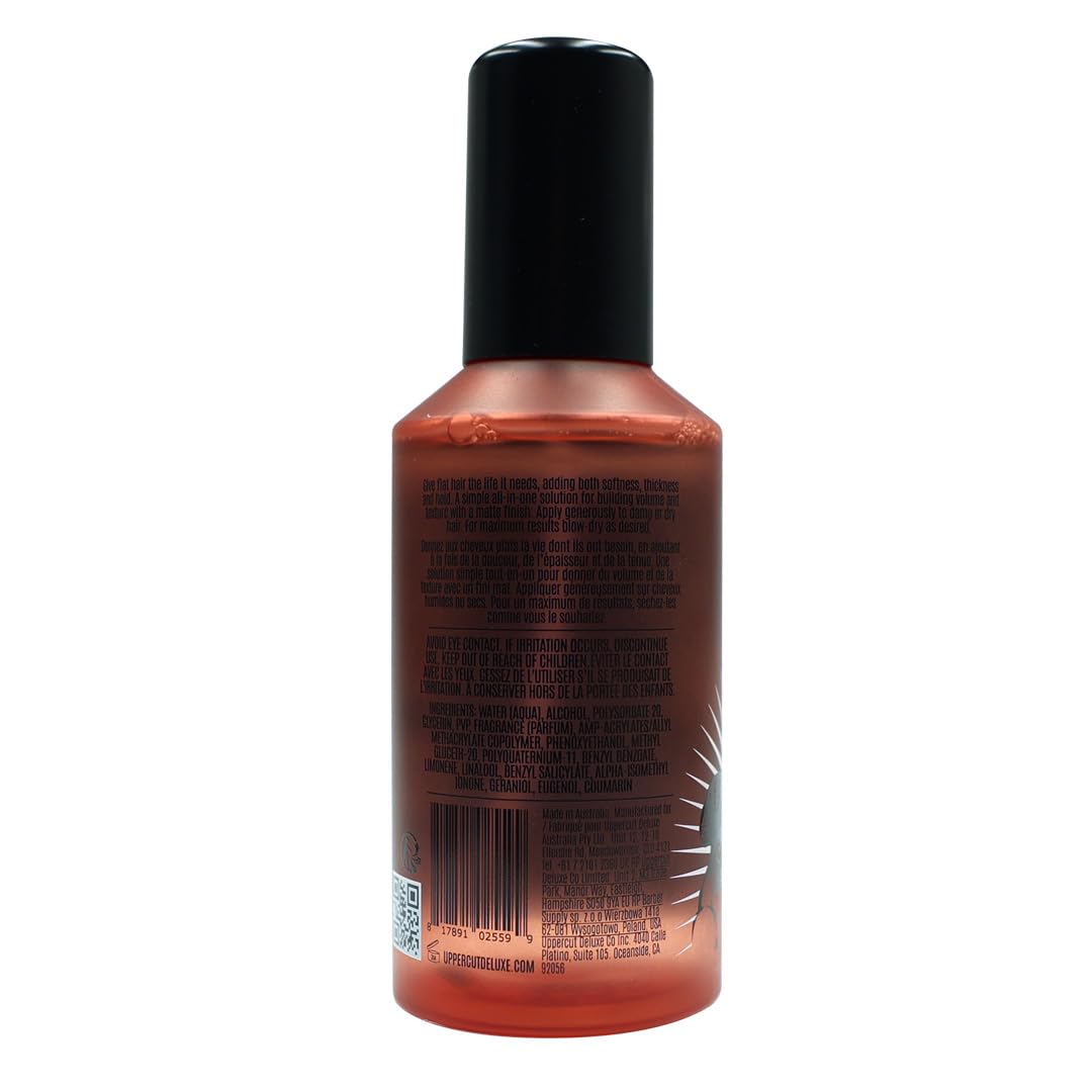 UPPERCUT DELUXE clay spray-reworkable-hold enables flexible definition without stiffness.