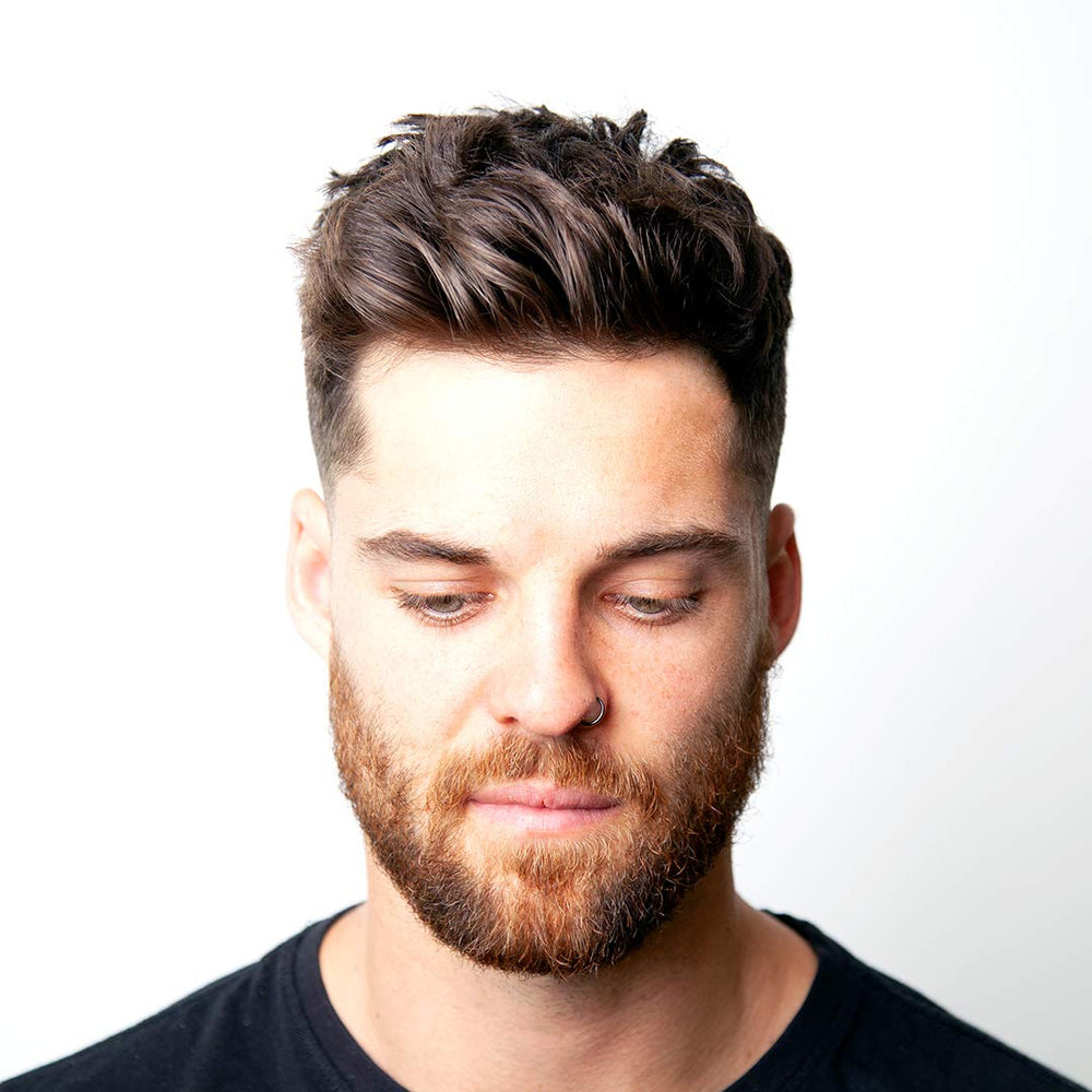 Uppercut Deluxe Clay versatile styling tool setup demonstrates texture creation.