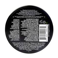 Uppercut Deluxe Matte Pomade on a hair sample reveals natural matte finish