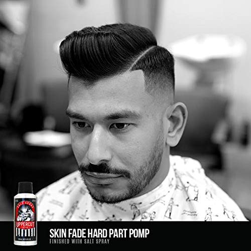UPPERCUT DELUXE salt spray application steps for easy styling.