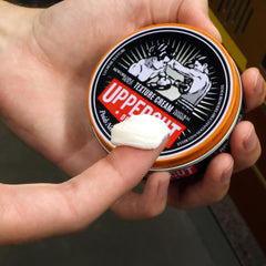 UPPERCUT DELUXE Texture Cream hair with natural matte finish.
