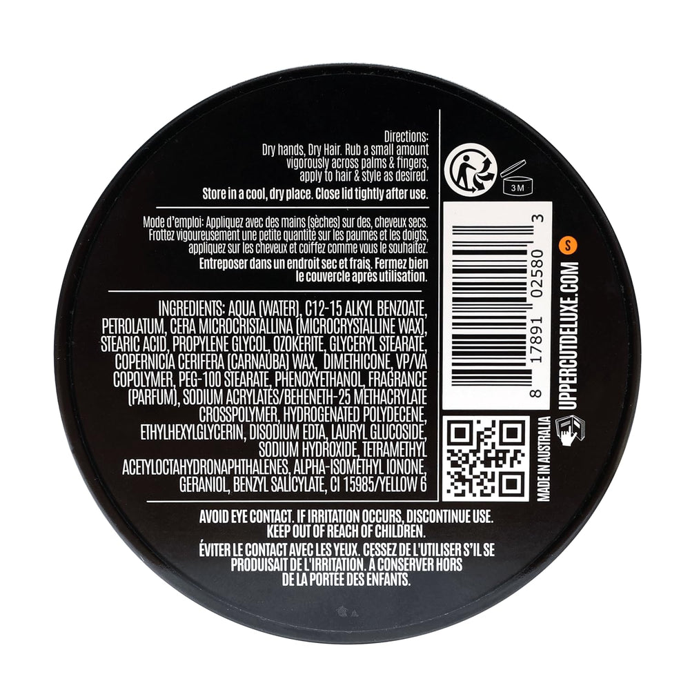 UPPERCUT DELUXE Texture Cream packaging shows 3.5 oz size.