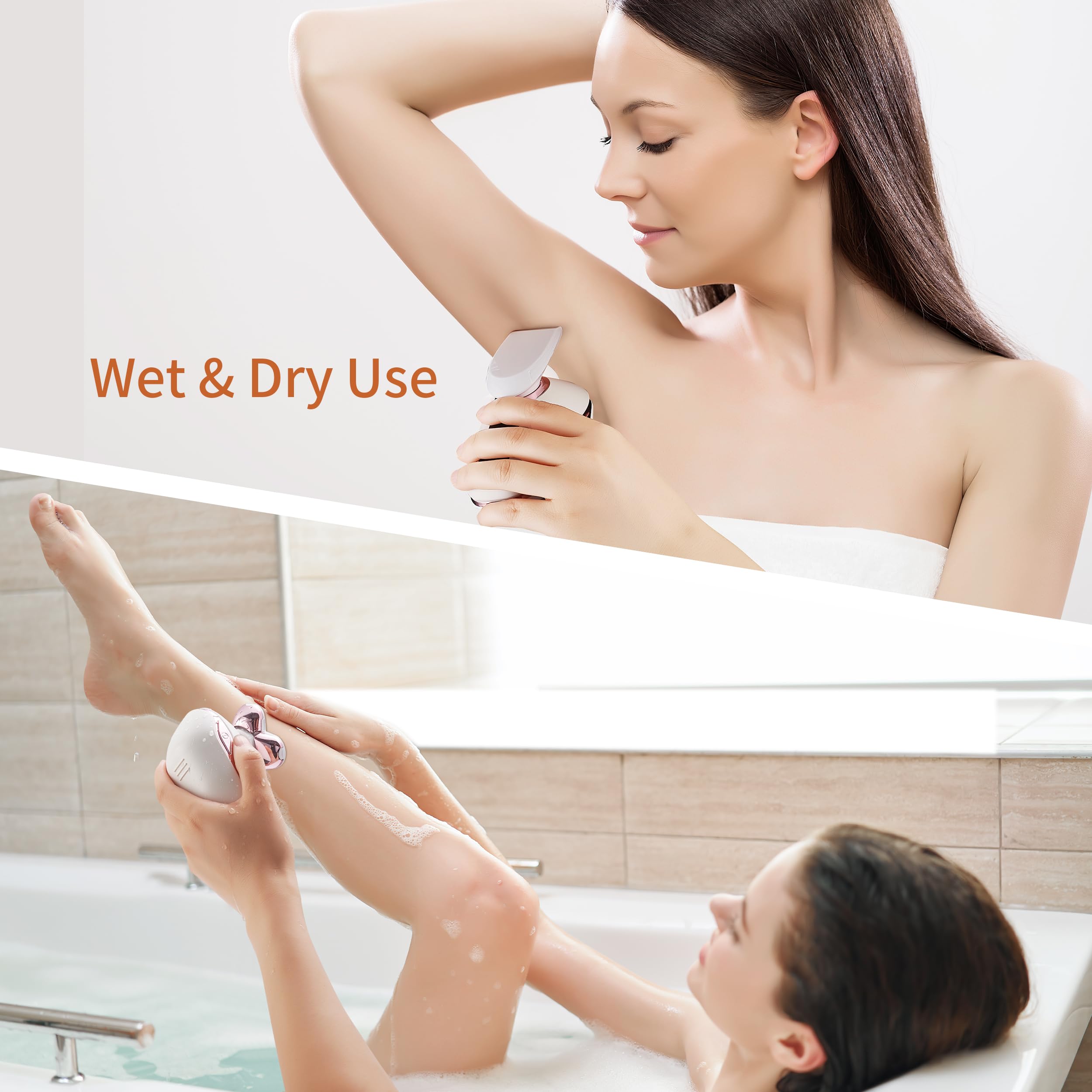 UPTARD razor with LED display keeps track of remaining battery life.