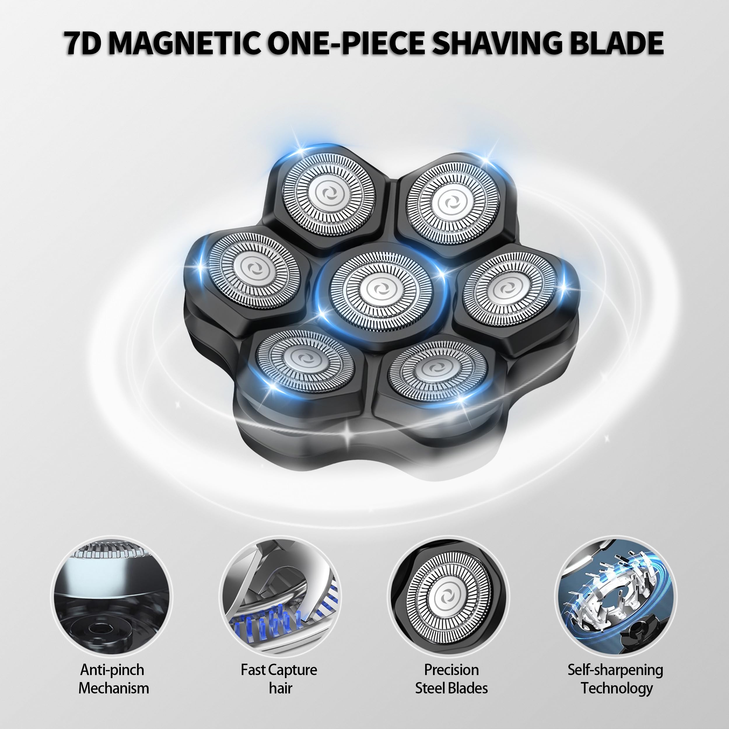 UPTARD washable shaver heads are easy to rinse after use for quick maintenance