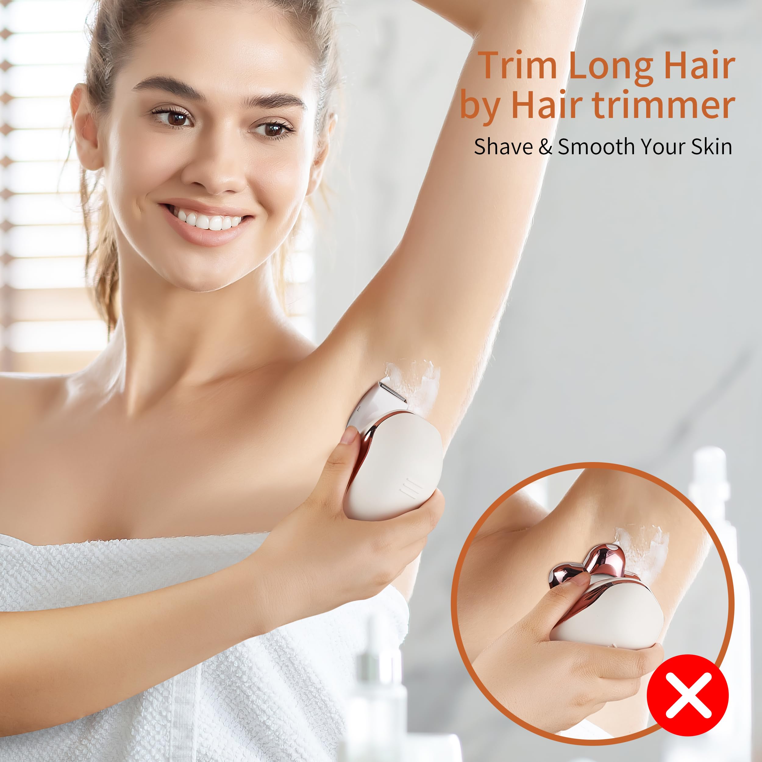 UPTARD women's electric razor face for gentle facial hair removal and smooth skin.