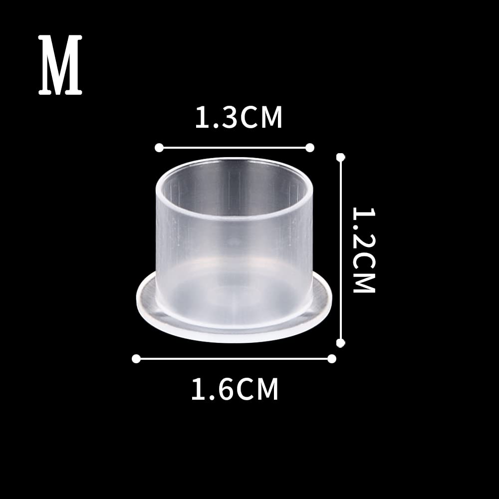 UPTATSUPPLY tapas de tinta 14mm, tamaño medio para tatuajes precisos.
