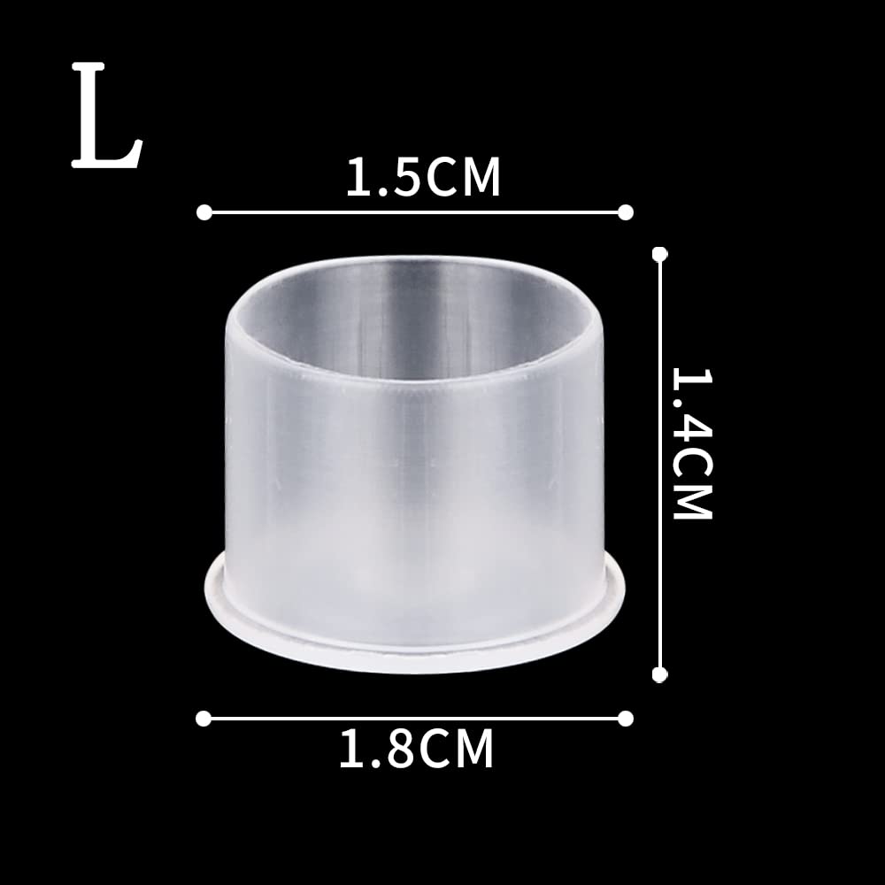 UPTATSUPPLY ink caps base 17mm close-up shows sturdy plastic for reliability