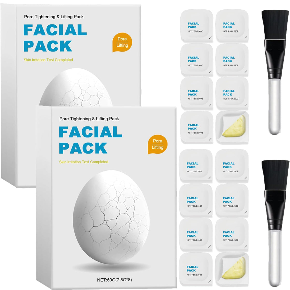 URABOS Zombie Face Mask packaging shows two-box set for at-home skincare.