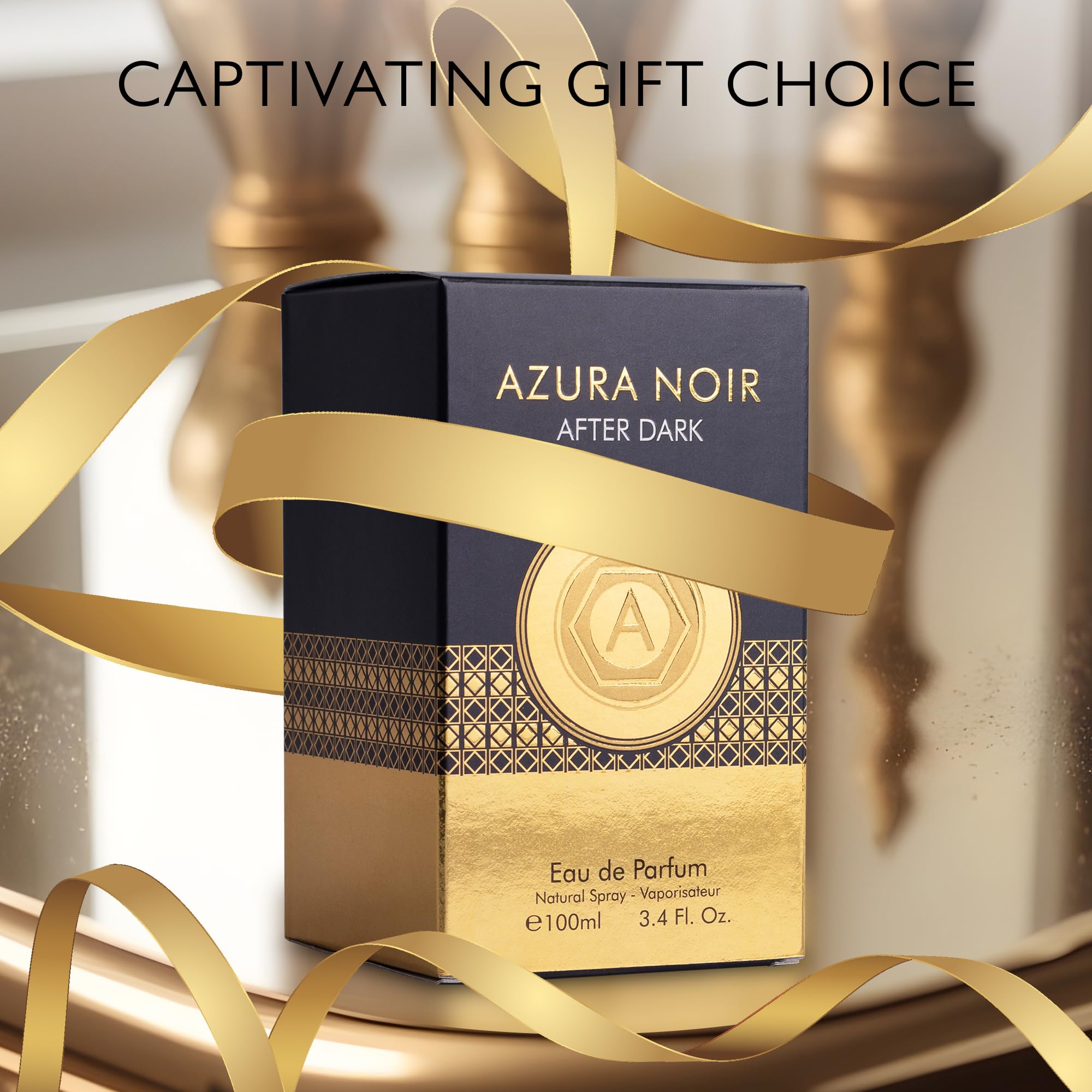 URBAN COLLECTION Azura Noir After Dark 100ml bottle size ideal for travel and daily use.
