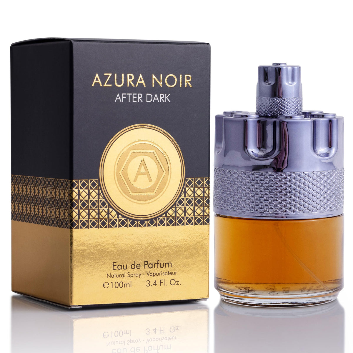 URBAN COLLECTION Azura Noir After Dark bottle front for daily wear and confident presence.
