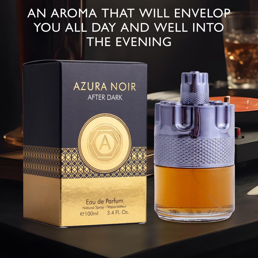 URBAN COLLECTION Azura Noir After Dark top notes feature citrus brightness for daytime wear.
