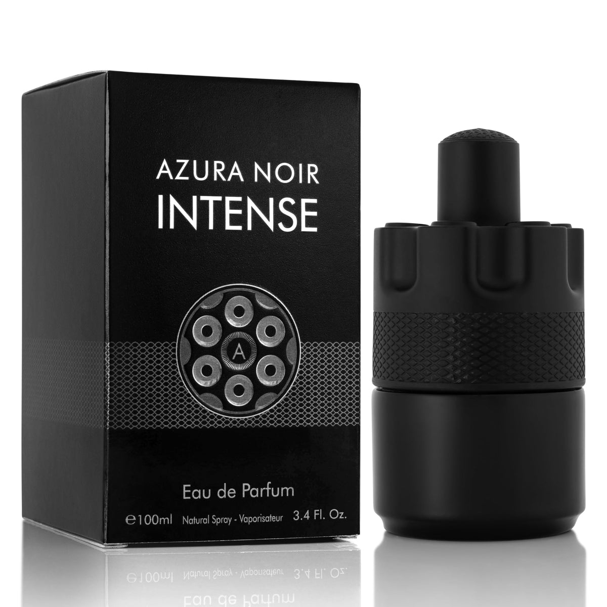URBAN COLLECTION Azura Noir Intense bottle front for bold evenings with lasting fragrance